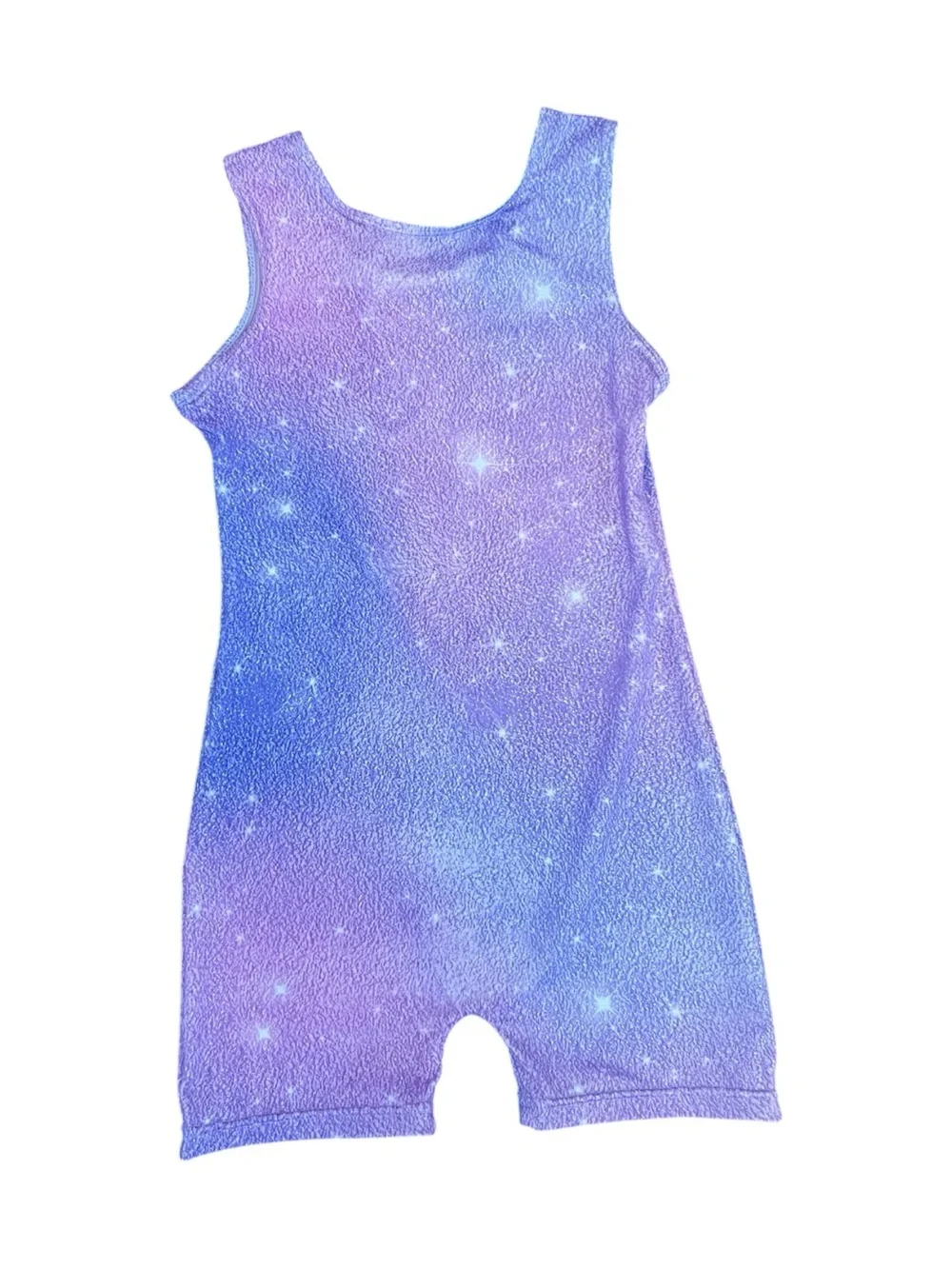 Girls Gymnastics Leotard, Size 6, Purple Stars